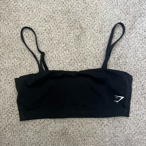 Black gymshark bandeau top